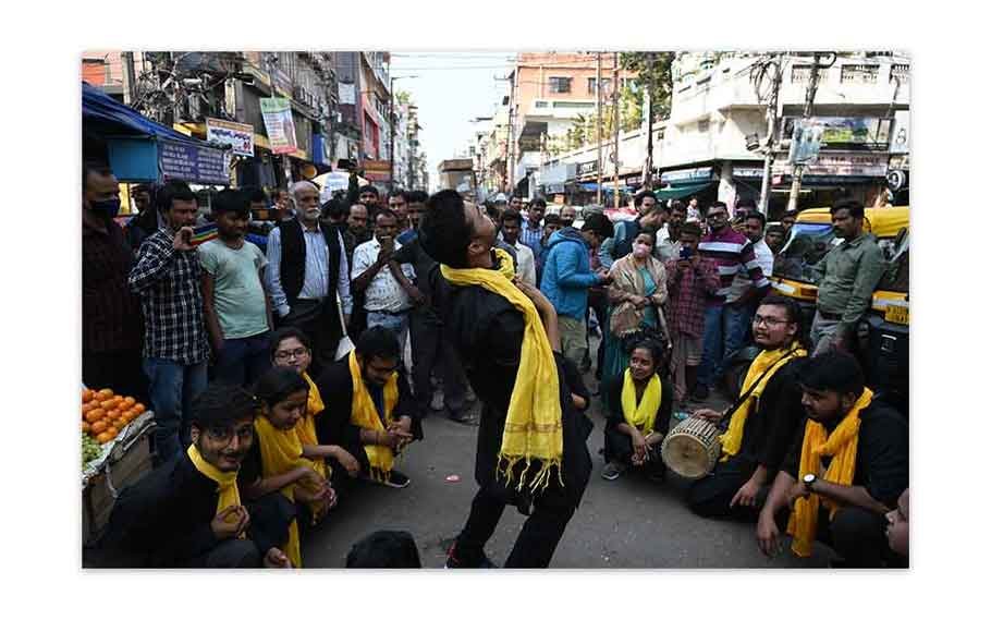 Cotton University Final Year Students Performs Amazing Street Play On February 19 3 street4