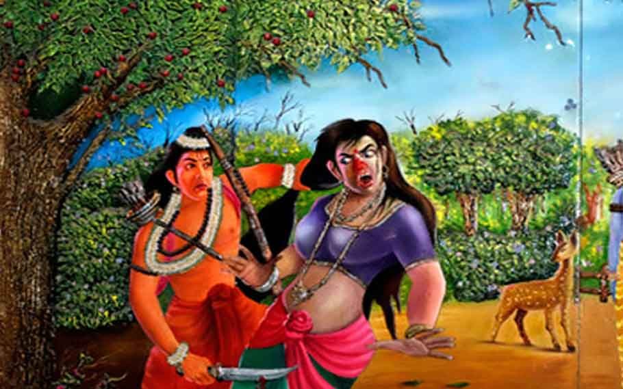 Story of the demon Khurponokha; Ravan's sister 3 khurponokha