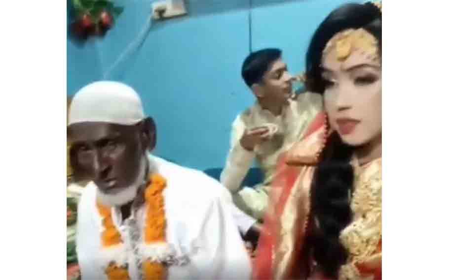Wedding Season: Elderly man got married to 25-year-old girl 3 Wedding