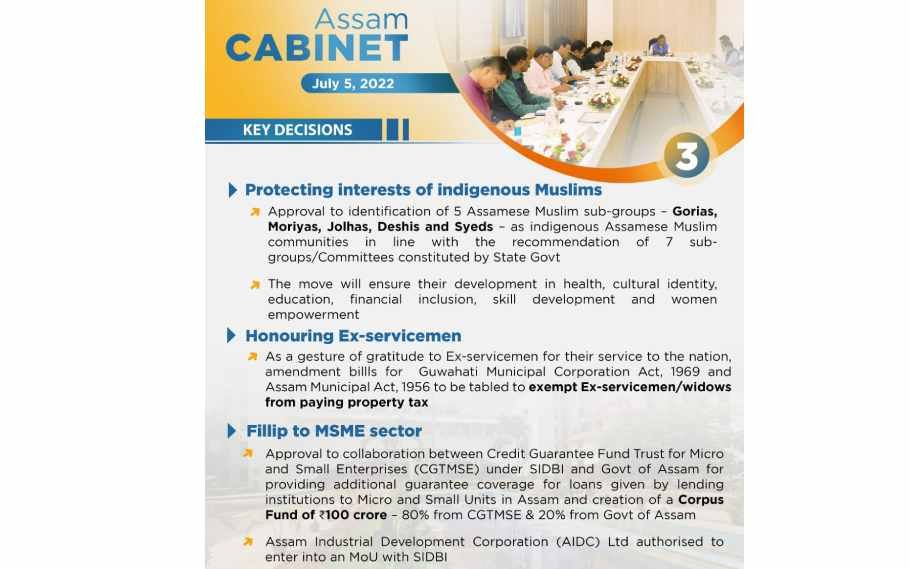 Assam Cabinet Meeting