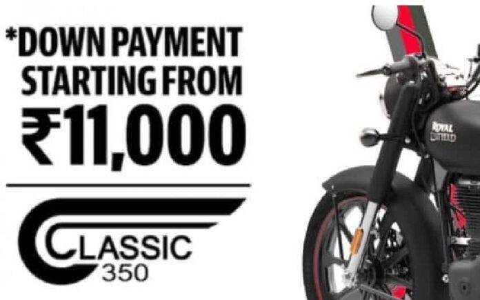 Down Payment Of Royal Enfield