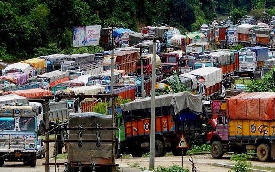 Several vehicles in Manipur stranded as Economic blockade continues 2 New Project 140
