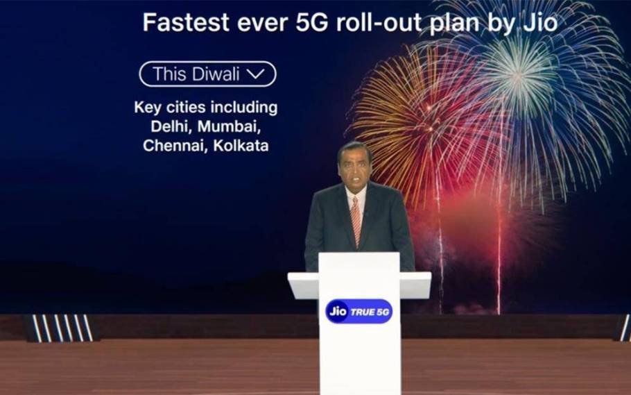 Mukesh Ambani Announces Reliance Jio Will Launch 5G Services On Diwali; Metro Cities Will Be The First To Get 5G