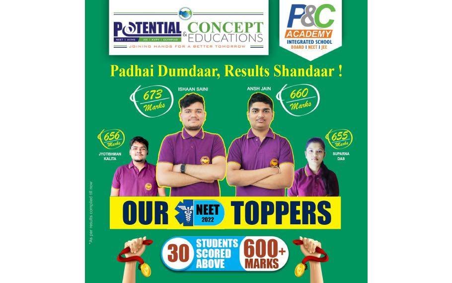 4 Students of Potential and Concept Educations top NEET 2022 2 NPotential and Concept Educations 3