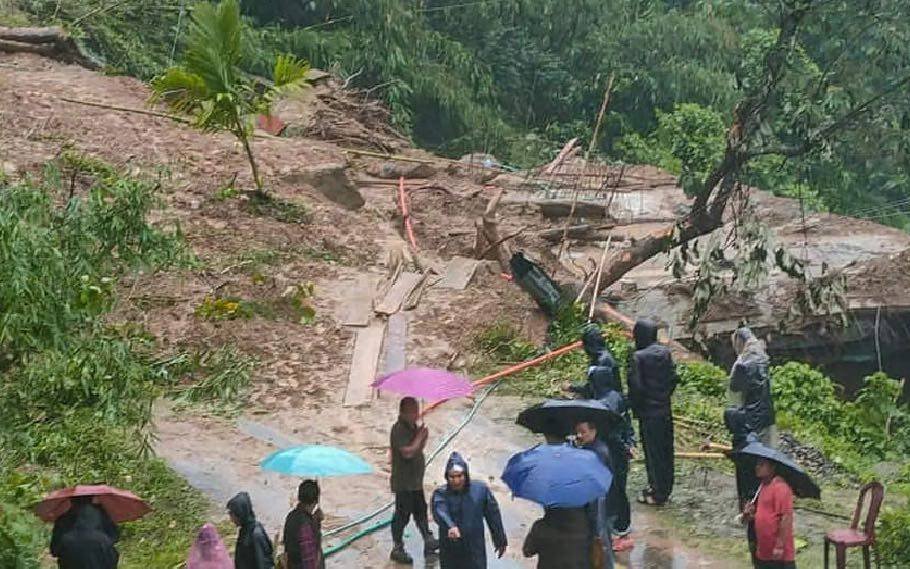 Massive Landslides at several places of Northeast India amid heavy rainfall 2 landslide