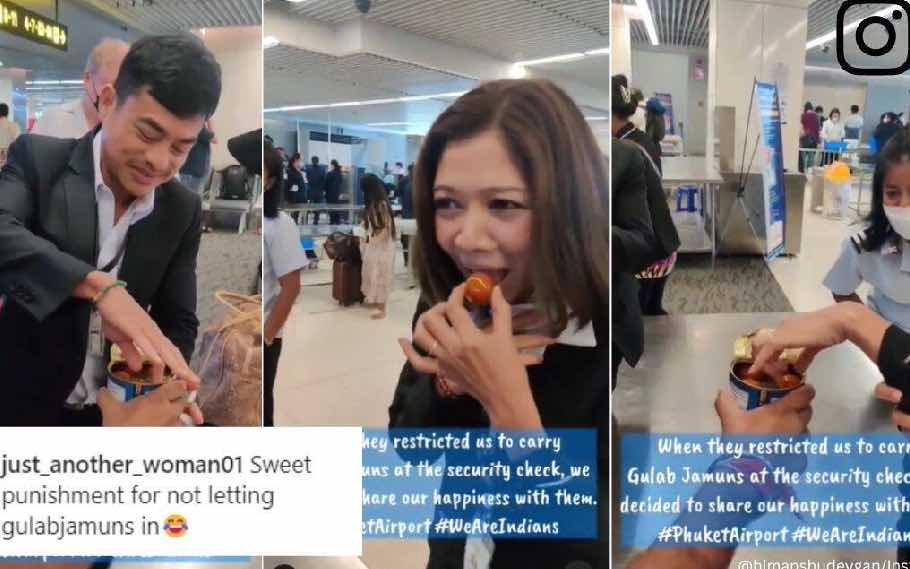 Passenger at Phuket Airport stopped for carrying Gulab Jamun; Read to know what he does next 1 Phuket airport 2