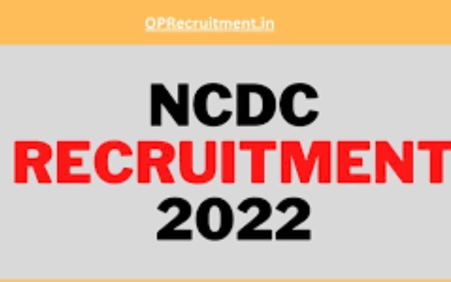 NCDC Recruitment 2022