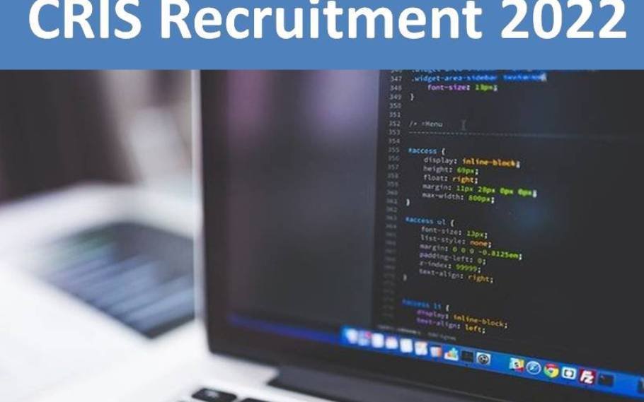CRIS Recruitment 2022, Vacancy Available, Apply Online! 1 CRIS Recruitment