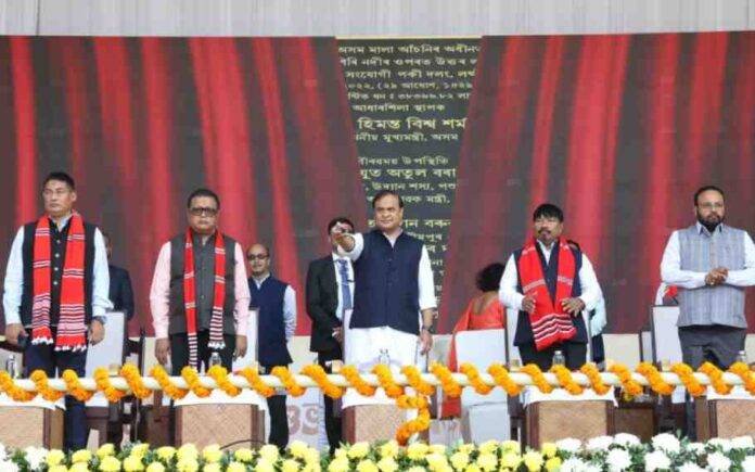 Assam CM Unveils Projects In Lakhimpur