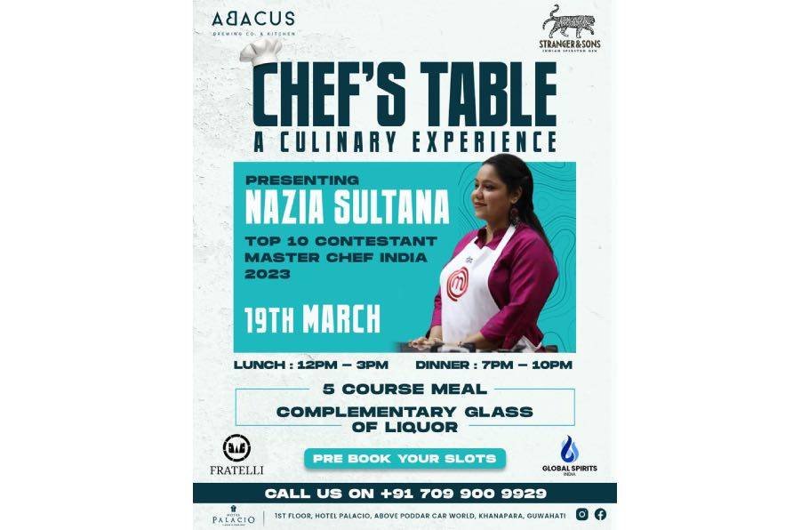 Abacus Brewing Co. & Kitchen Presents 'Chef's Table' with MasterChef India 2023 Participant Nazia Sultana for First Anniversary Celebration 1 Abacus