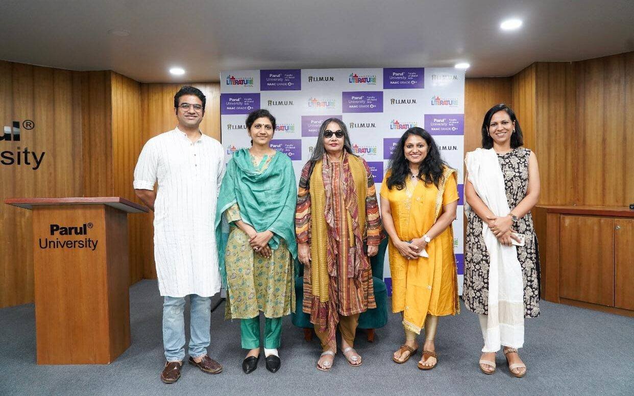 Parul University: Actress Shabana Azmi graces Vadodara Literature Festival; promoting the art of literature and engaging with young students 1 Parul University literature festival graced by Shabana Azmi