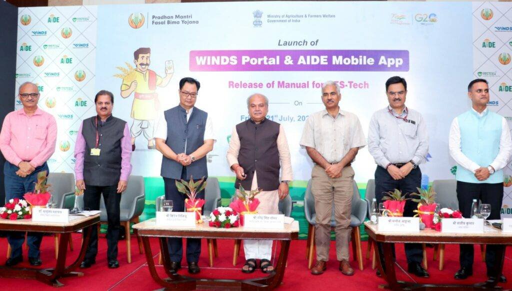 Ministry unveils YESTEC, WINDS, and AIDE Apps for farmers under Pradhan Mantri Fasal Bima Yojana; Rs. 258 Crore allocated to over 5 lakh farmers in 8 states 1 Ministry unveils YESTEC, WINDS, and AIDE Apps for farmers under Pradhan Mantri Fasal Bima Yojana; Rs. 258 Crore allocated to over 5 lakh farmers in 8 states