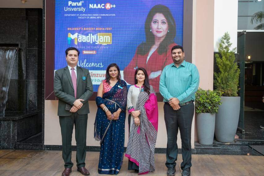 Prominent Journalists Unite to Inspire Future Communicators at Maadhyam Media Fest Hosted By Parul University 2 Parul University