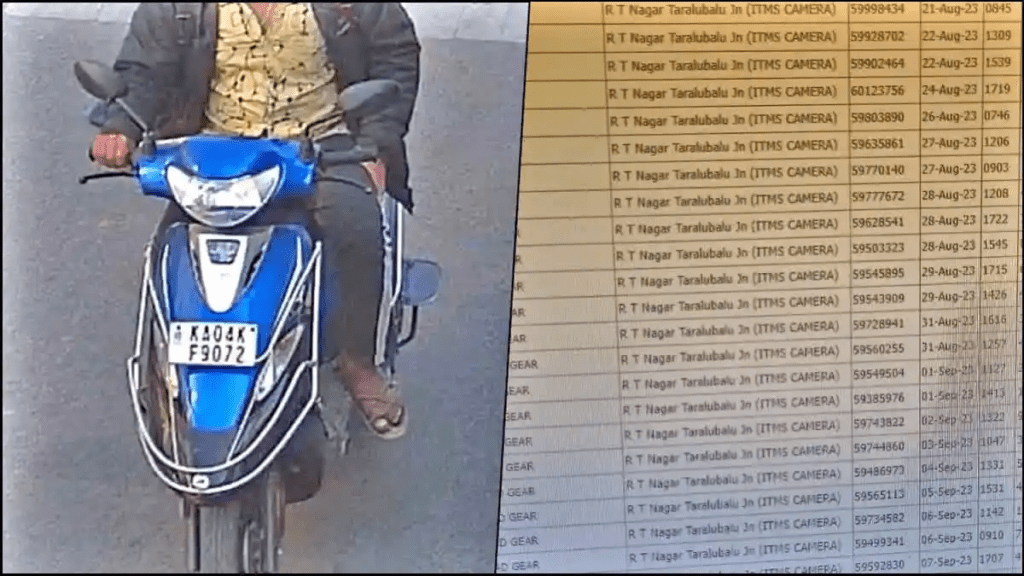 Stunning Revelation: Bengaluru Traffic Police Uncover ₹3.2 Lakh Scooter Fines Crisis 1 Bengaluru Traffic Police