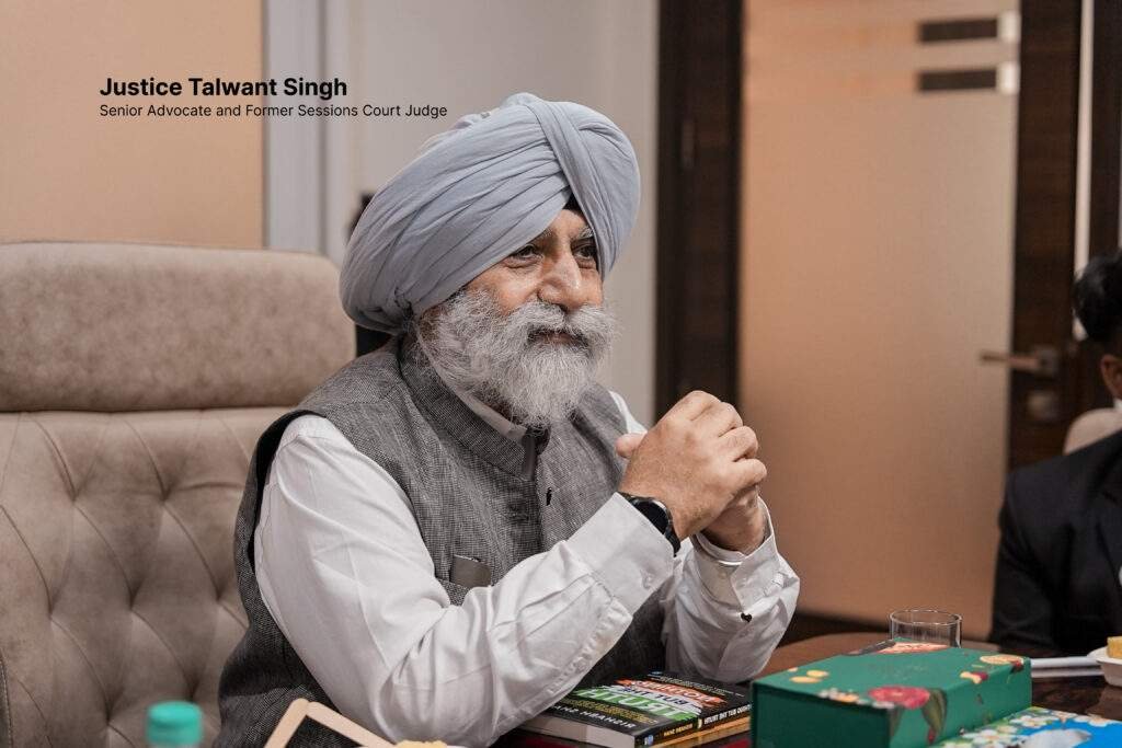 Law Students Engage with Legal Luminaries During "Samvidhan Pe Charcha" Law Tour in New Delhi By Parul University 2 2 Justice Talwant Singh
