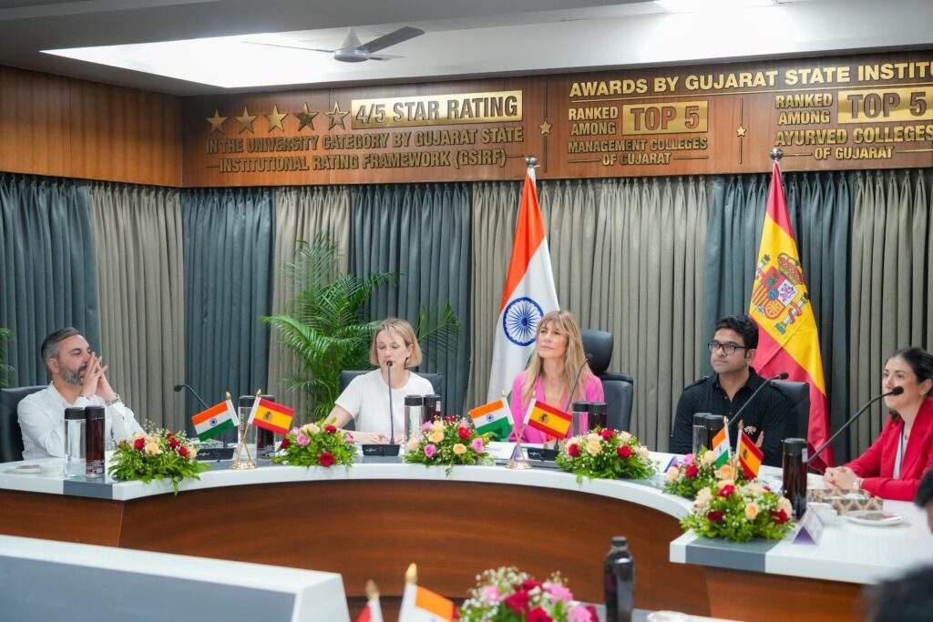 Parul University Hosts Spanish Delegation Led by Begoña Gómez, Showcasing Gujarat’s Thriving Startup Ecosystem 1 WhatsApp Image 2024 11 04 at 15.22.02 73788231