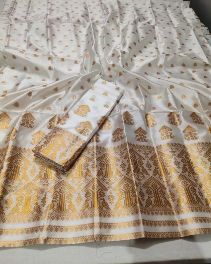 Paat silk Assam Assamese mulberry silk Assam silk 2025 traditional silk fabric Assamese handloom